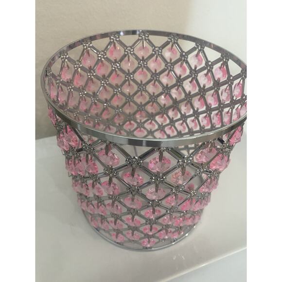 Lamp Shade Pink And Silver Beautiful! - Picture 5 of 5